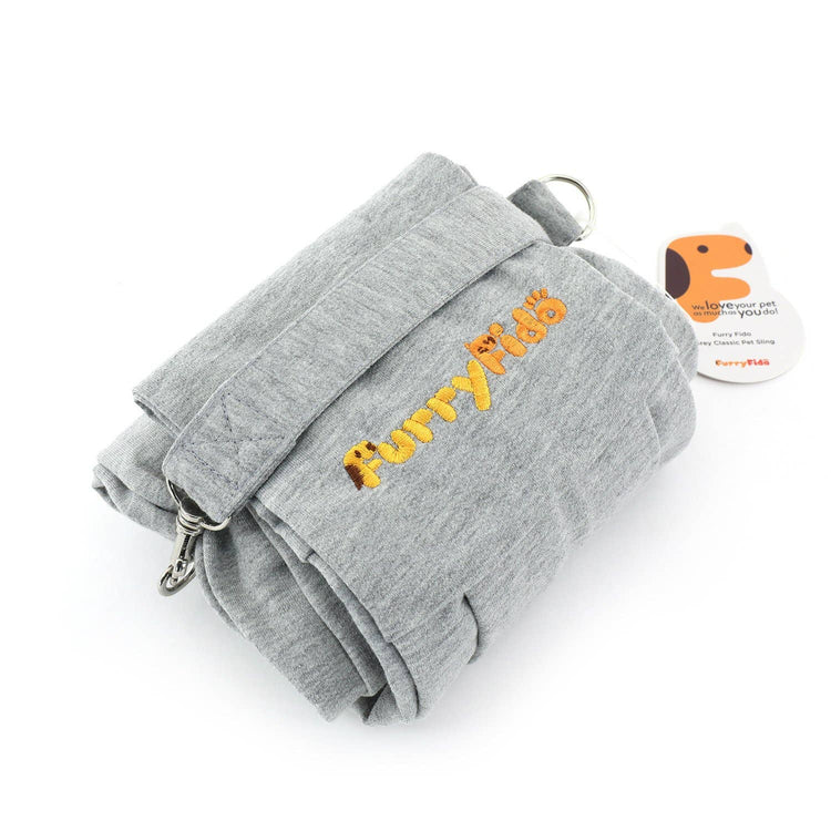 Grey Reversible Puppy Sling