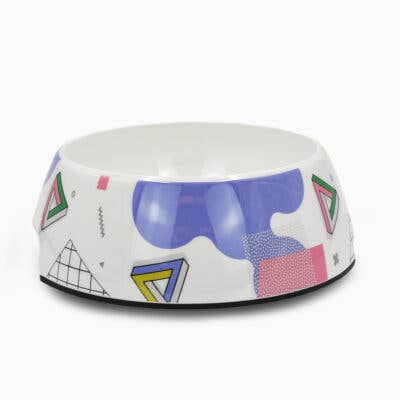 Purple Shapes Bowl