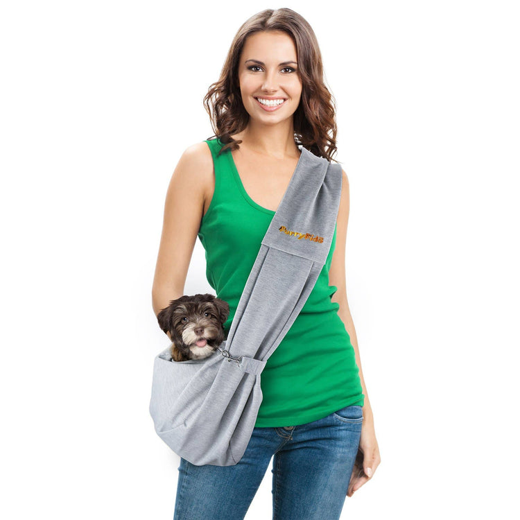 Grey Reversible Puppy Sling