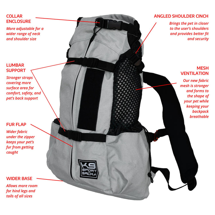 Air 2 Sport Sack Dog Carrier - Grey