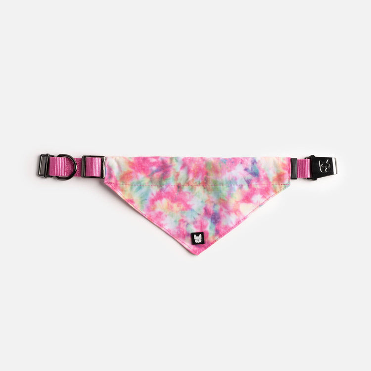 Pink Tie Dye Bandana Collar