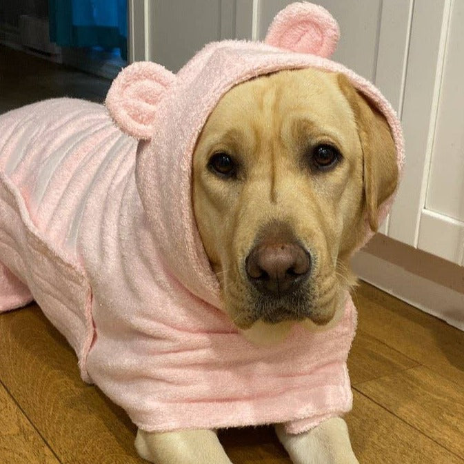 Strawberry Milk Drying Bathrobe