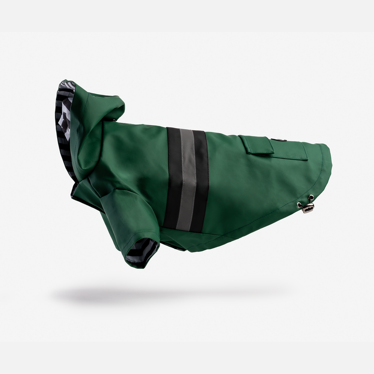 Reflective Green Raincoat