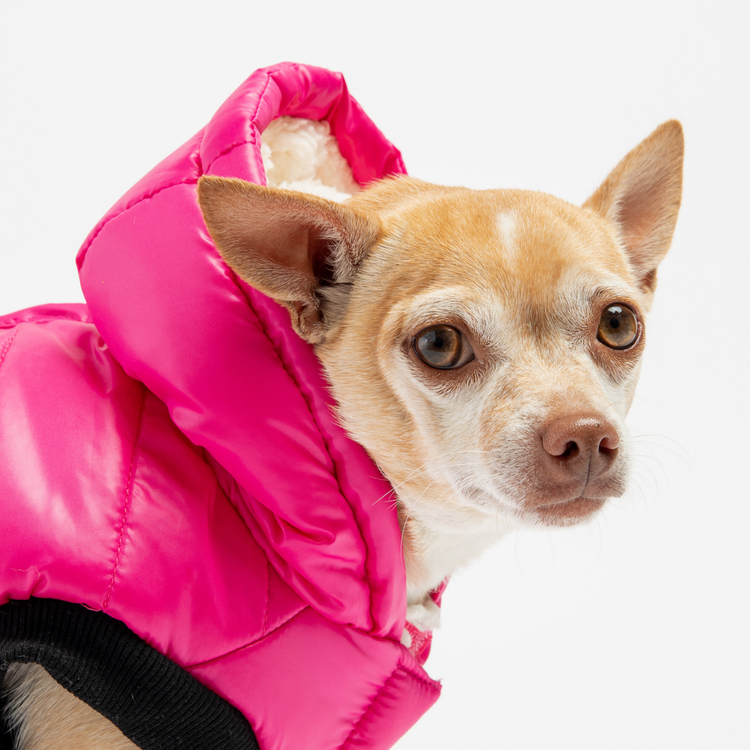 Raspberry Pink Puffer Jacket