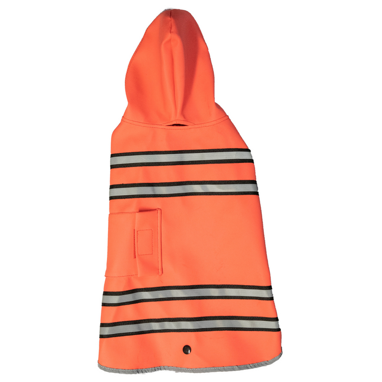 Coral Raincoat with Detachable Fleece Lining