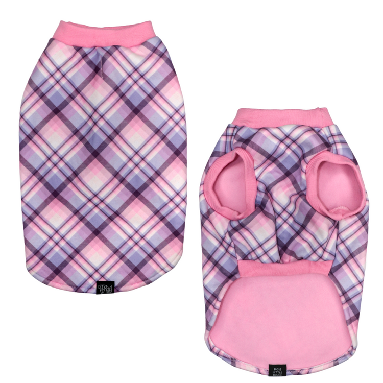 Purple & Pink Plaid Fleece