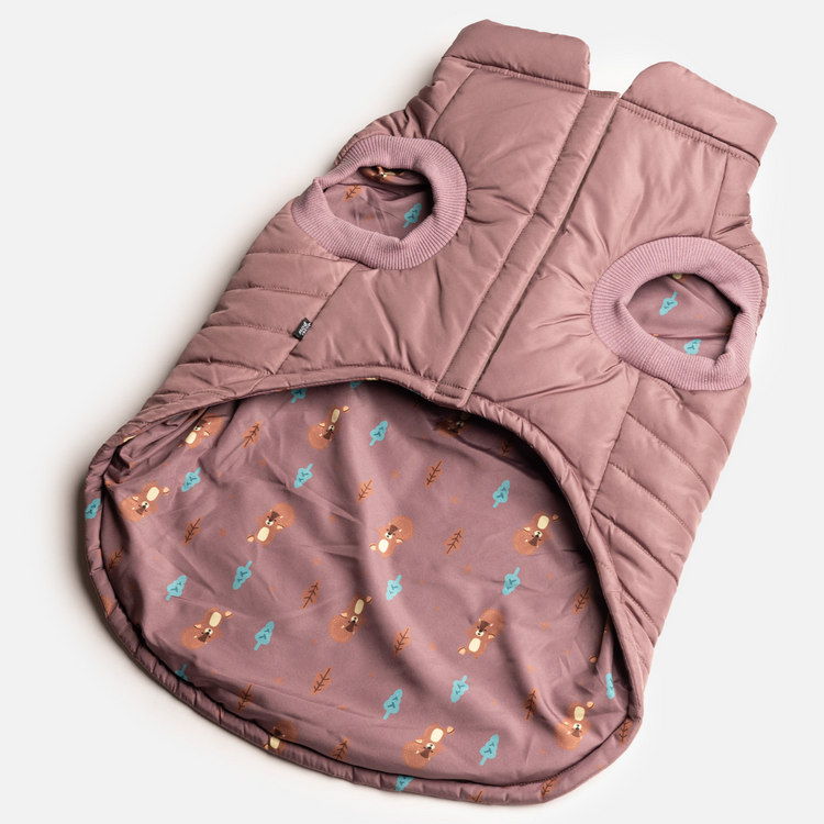 Dusty Pink Woody Puffer Jacket