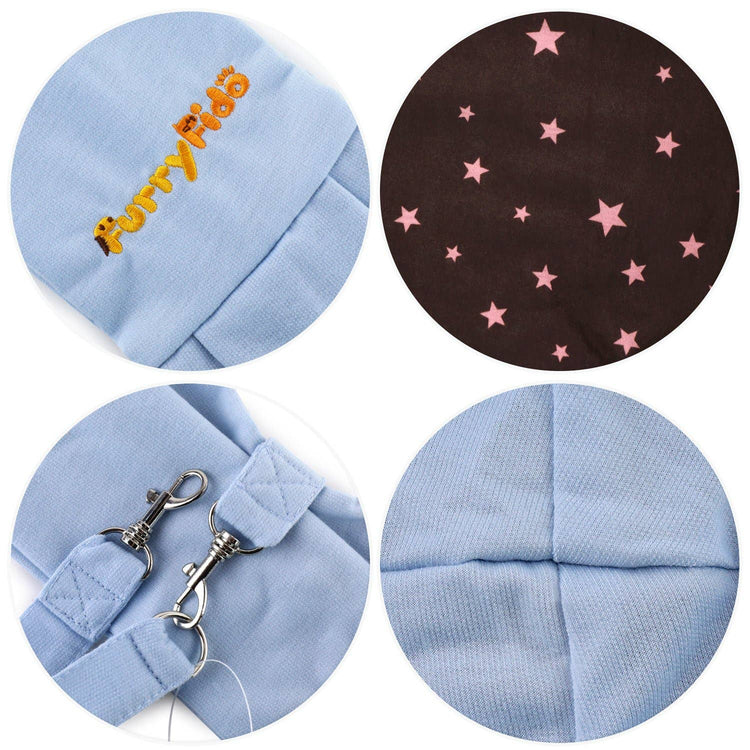 Blue Reversible Puppy Sling