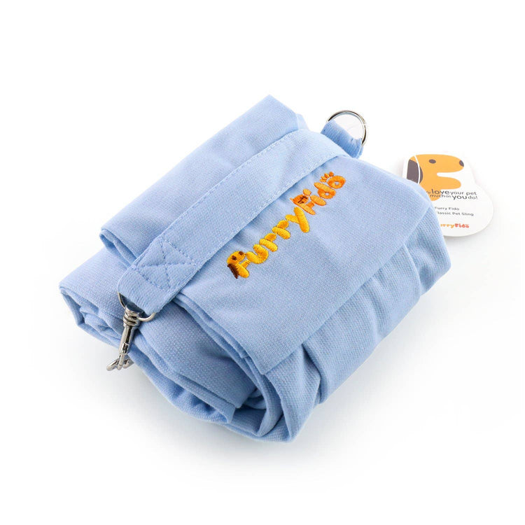 Blue Reversible Puppy Sling