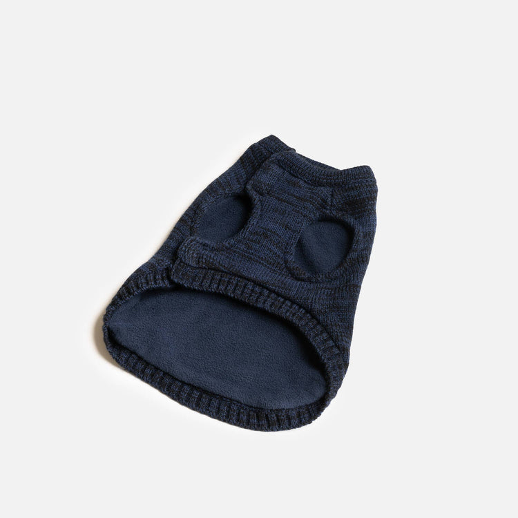 Navy Fleece Lined Sweater