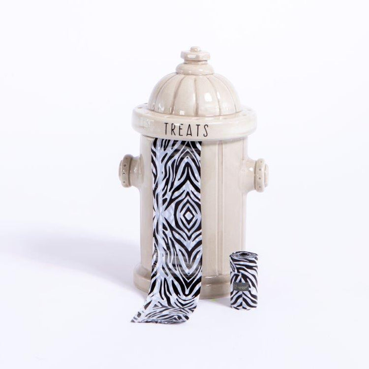 Black Zebra Poo Bags