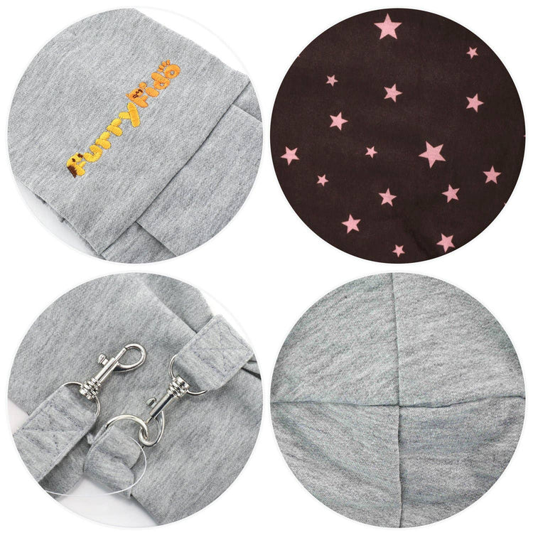 Grey Reversible Puppy Sling