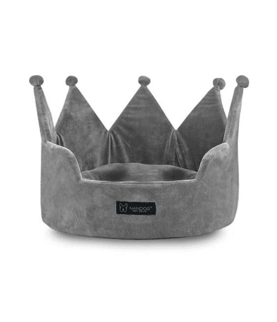 Crown Bed Light Grey