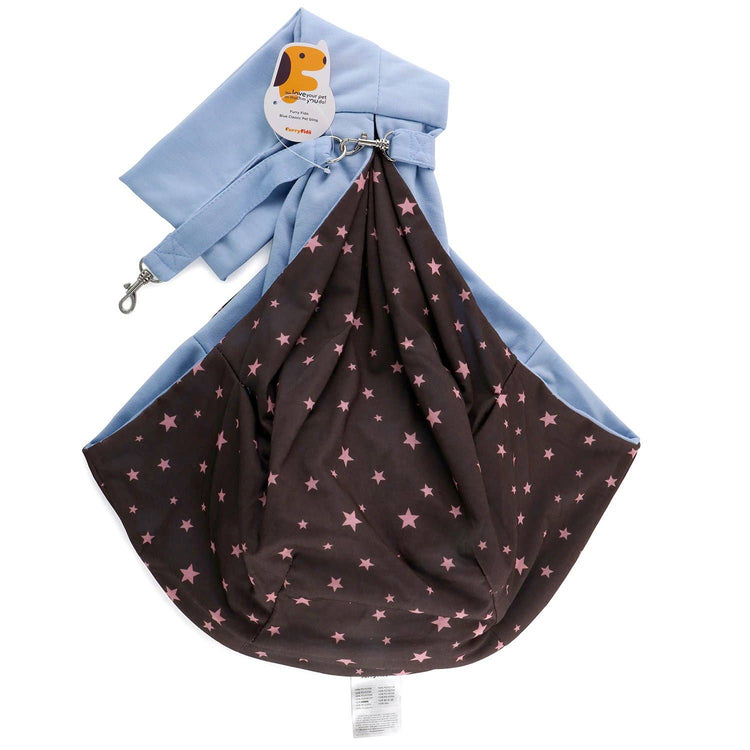 Blue Reversible Puppy Sling
