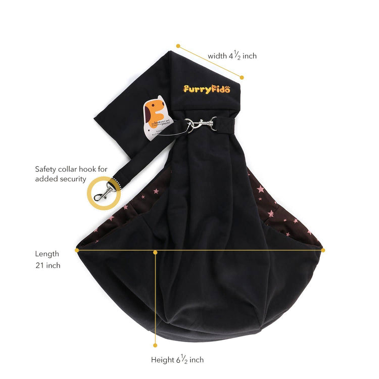Black Reversible Puppy Sling
