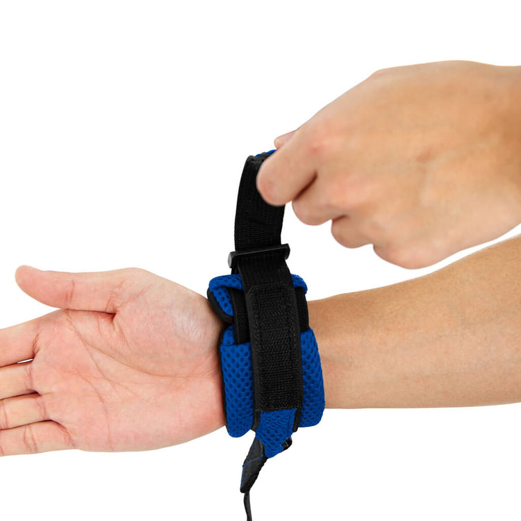 Blue Mesh Handsfree Wristband Lead