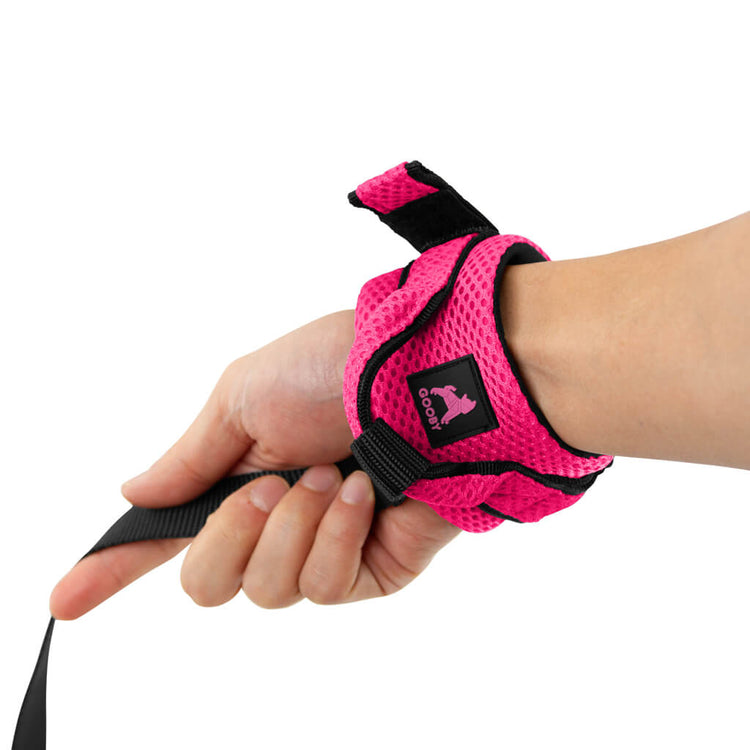 Hot Pink Mesh Handsfree Wristband Lead