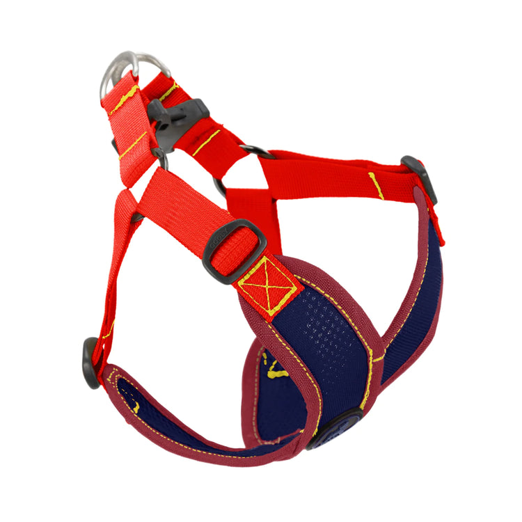 Comfort X Step-In Harness - Navy/Red