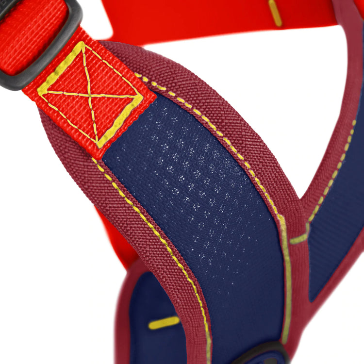 Comfort X Step-In Harness - Navy/Red