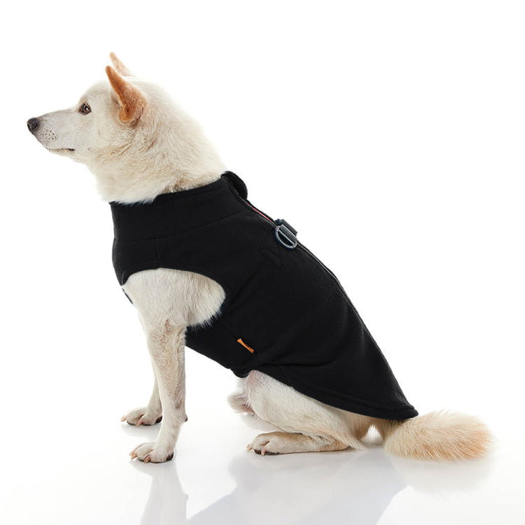 Black Zip & Clip Fleece