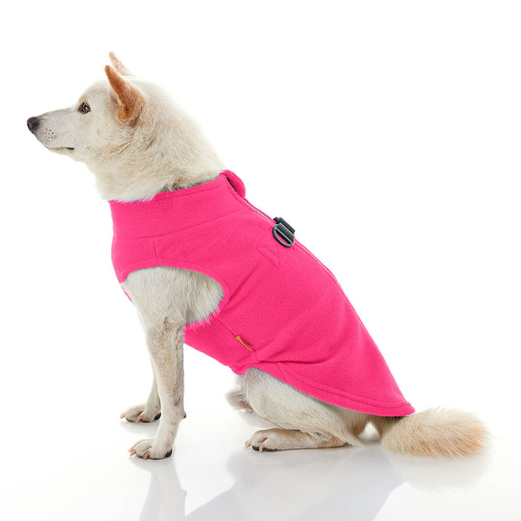 Pink Zip & Clip Fleece