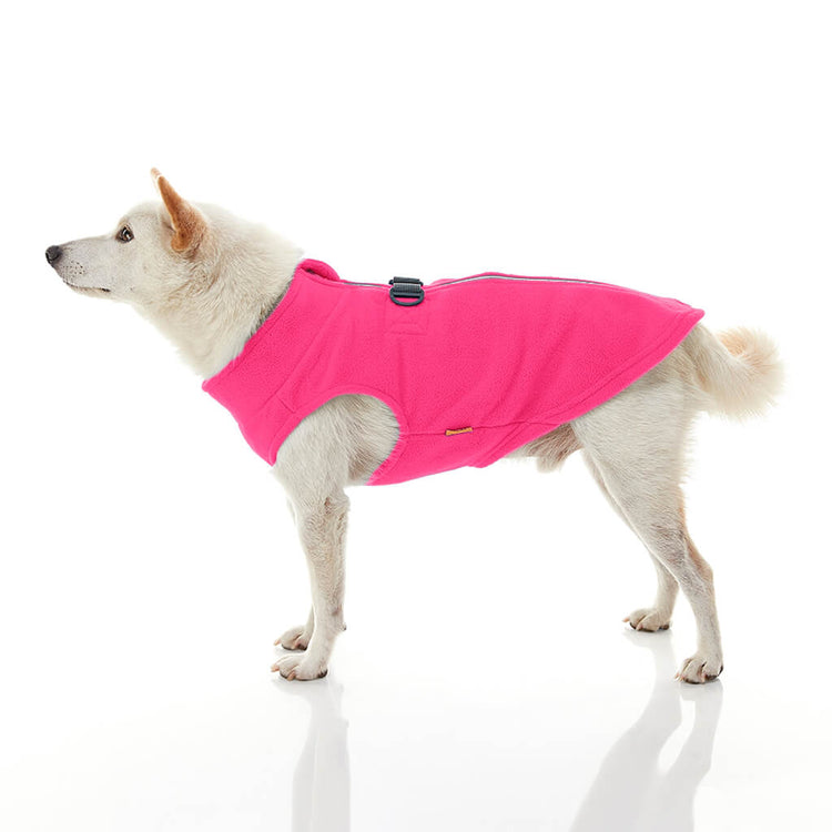 Pink Zip & Clip Fleece