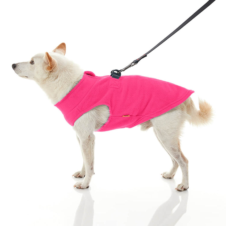 Pink Zip & Clip Fleece