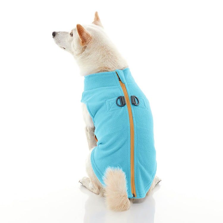 Turquoise Zip & Clip Fleece
