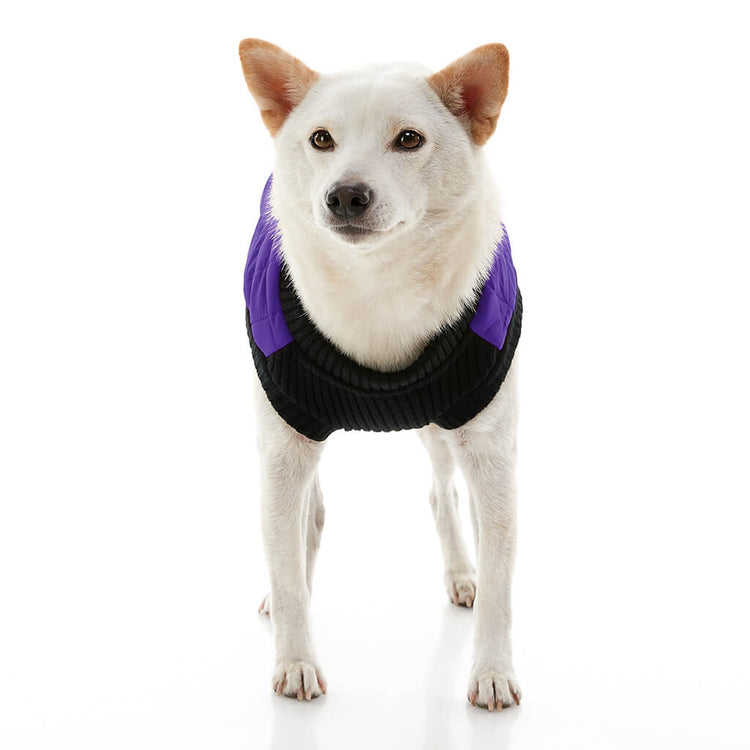 Purple Quilted Bomber
