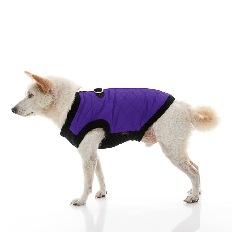 Purple Quilted Bomber