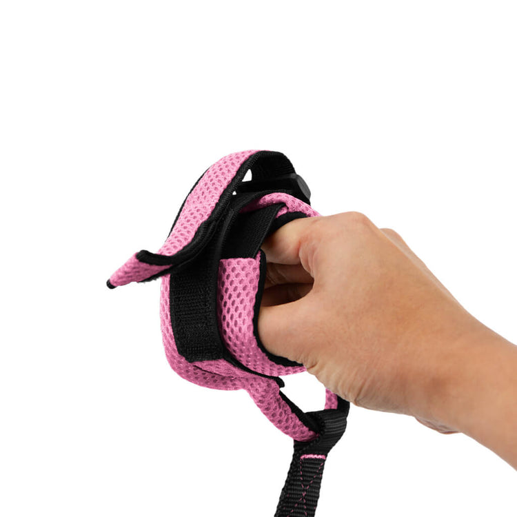 Pink Mesh Handsfree Wristband Lead