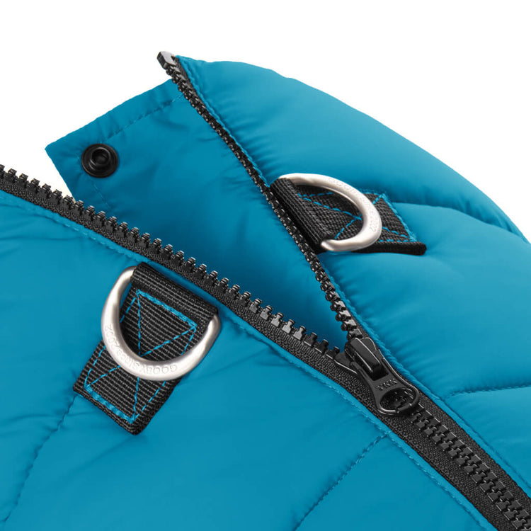 Turquoise Padded Back Clip Vest