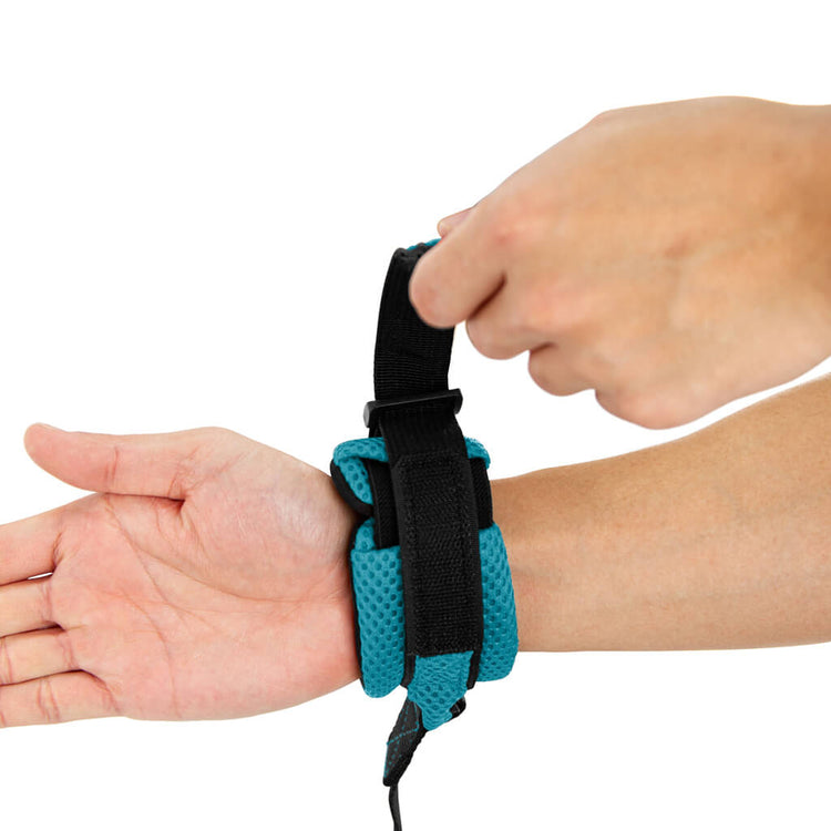Turquoise Mesh Handsfree Wristband Lead