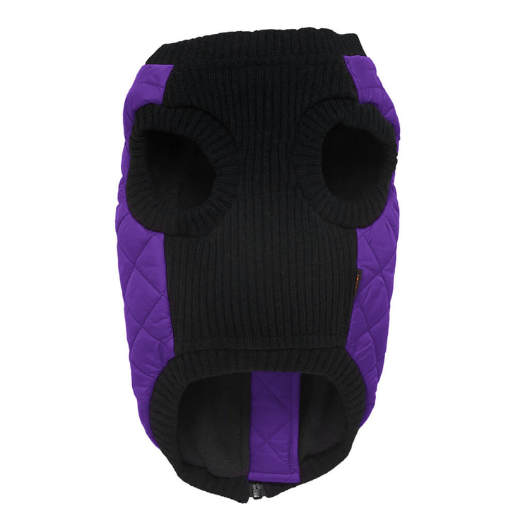 Purple Quilted Bomber