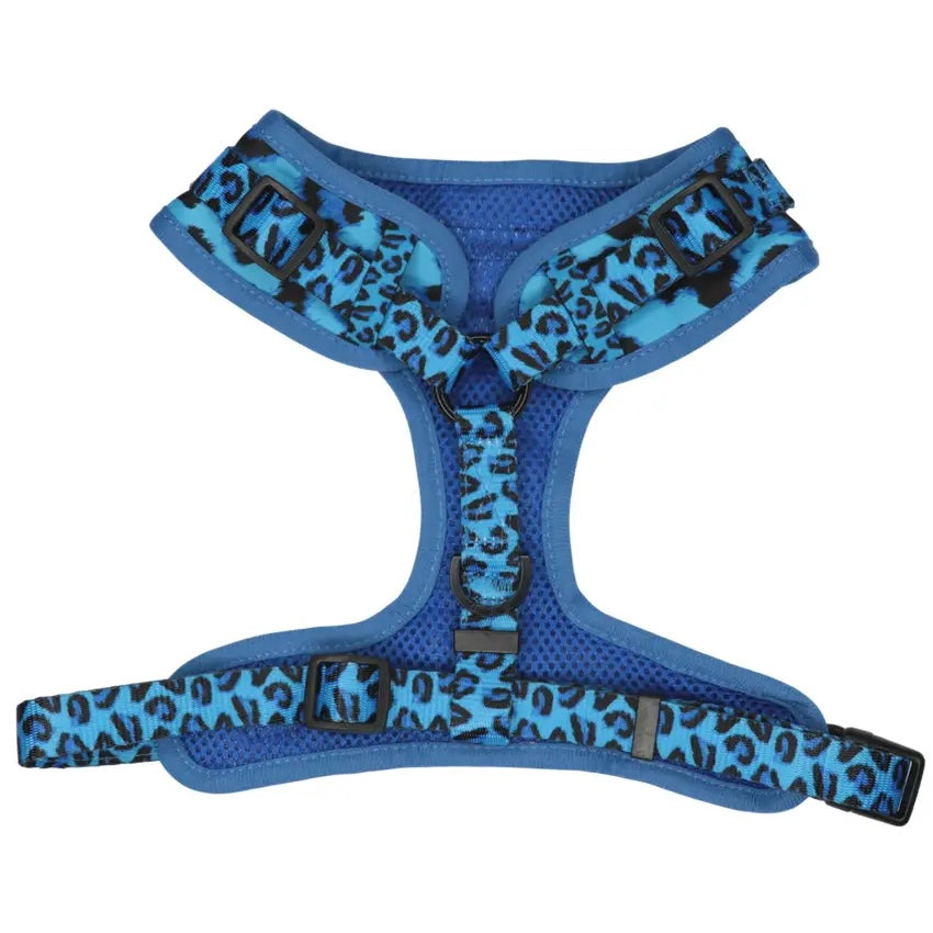 Blue Leopard Dog Harness