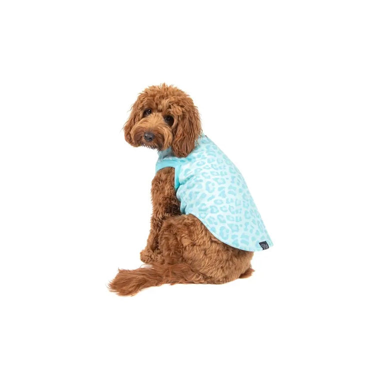 Baby Blue Leopard Fleece
