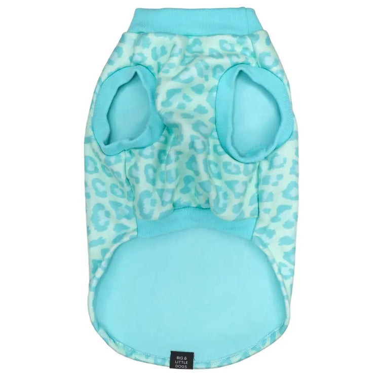 Baby Blue Leopard Fleece