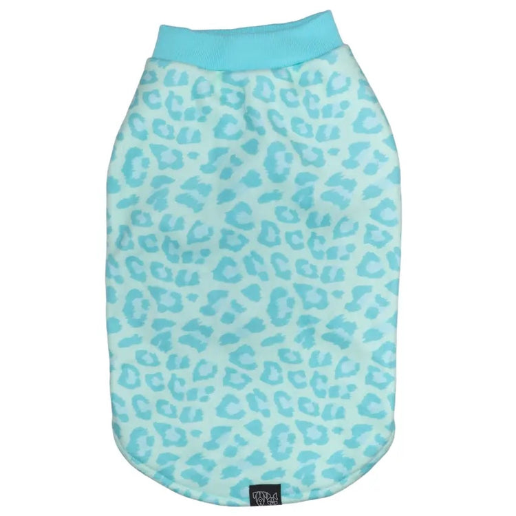 Baby Blue Leopard Fleece