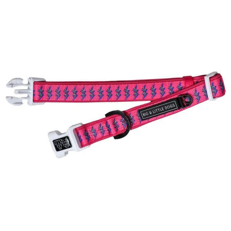 Pink Lightening Collar + Bow Tie