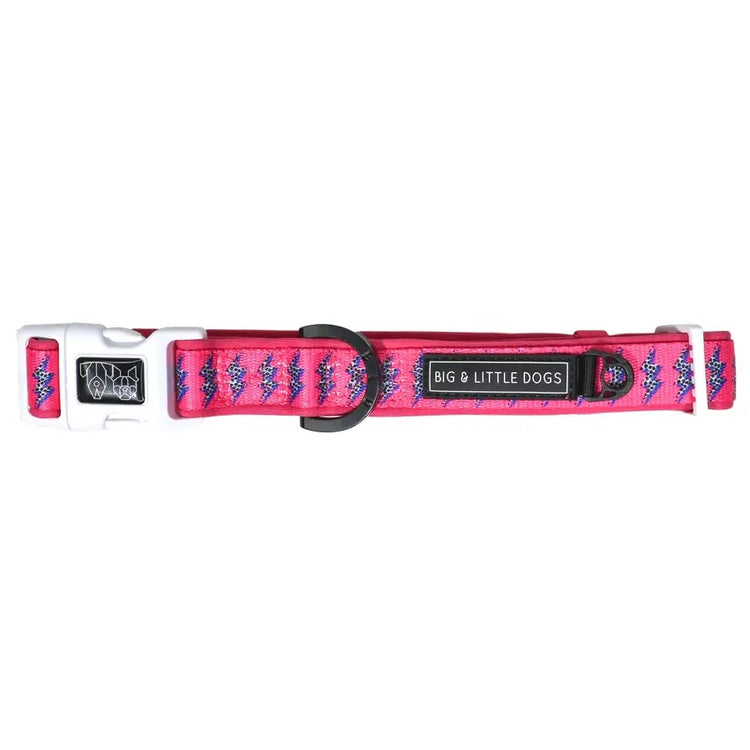 Pink Lightening Collar + Bow Tie