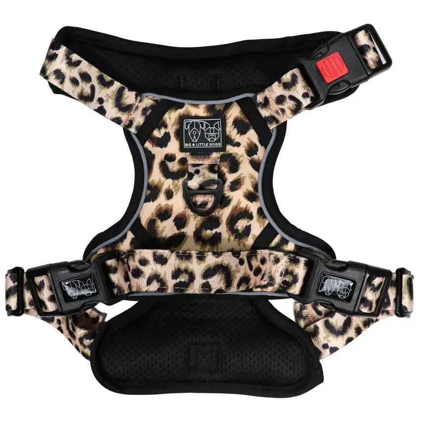 Leopard Print Dog Harness