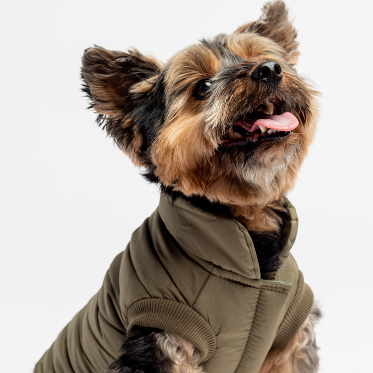 Khaki Woody Puffer Jacket