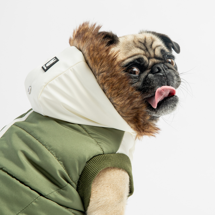 Khaki Quilted Puffer