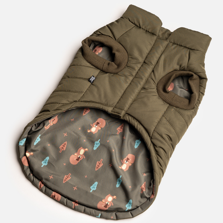 Khaki Woody Puffer Jacket