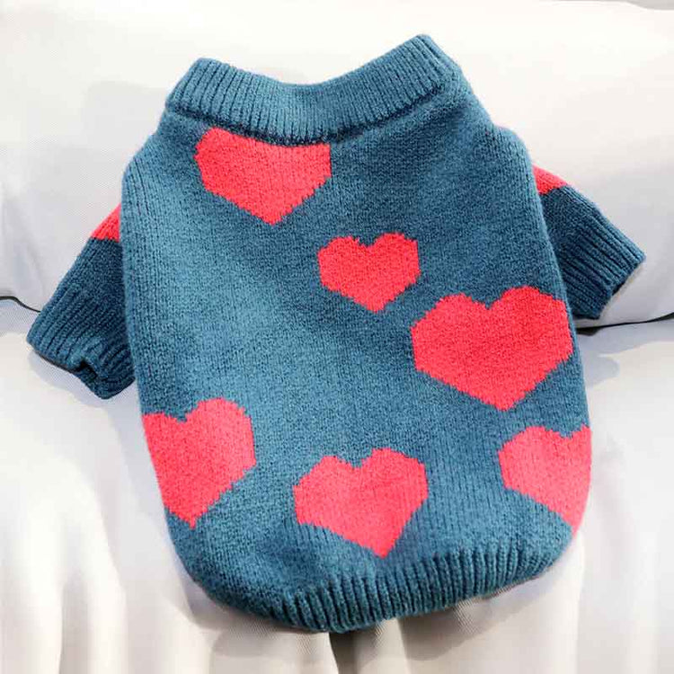 Teal Hearts Jumper
