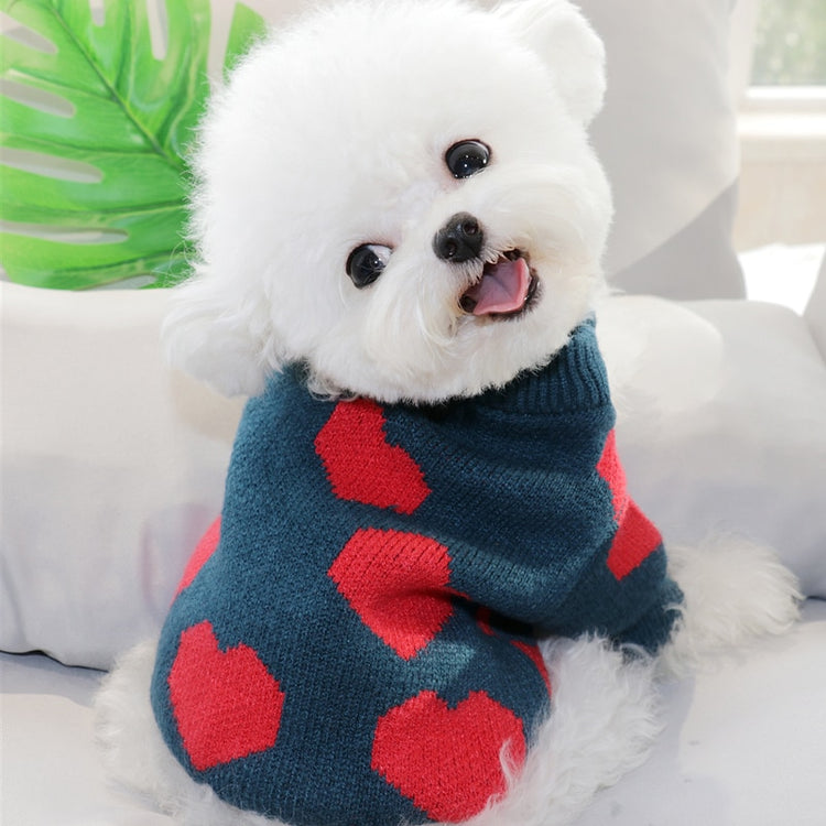 Teal Hearts Jumper