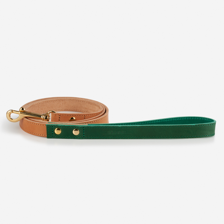 Green Leather Rocco Lead