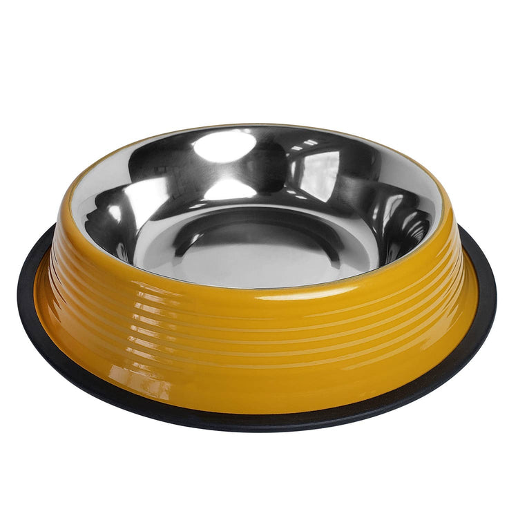 Mustard Yellow Ribbed Bowl