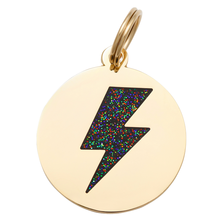 Lightening Bolt Dog Tag