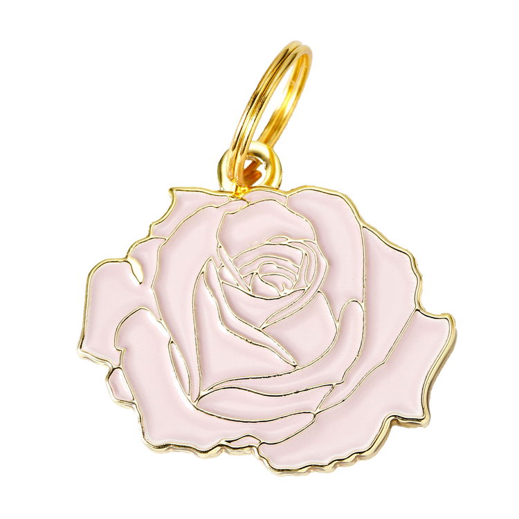 White Rose Dog Tag